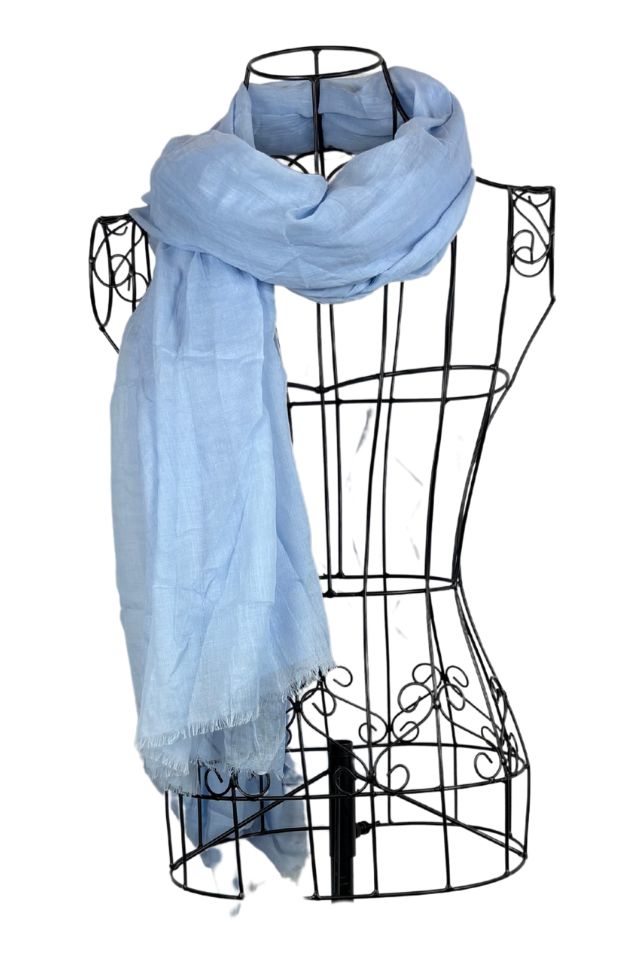 Esarfa dama uni 25VM, blue sea 180 x 95 cm