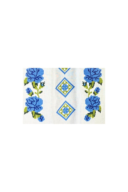 Bluza dama SE26F alb/albastru