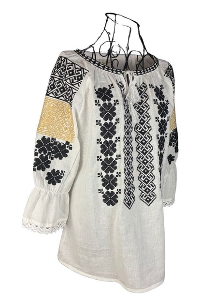 Bluza dama IU26 alb/negru