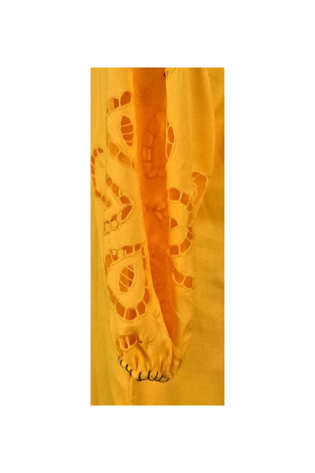 Rochie traditionala dama R, galben