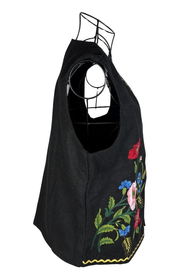 Vesta fete VF negru/rosu