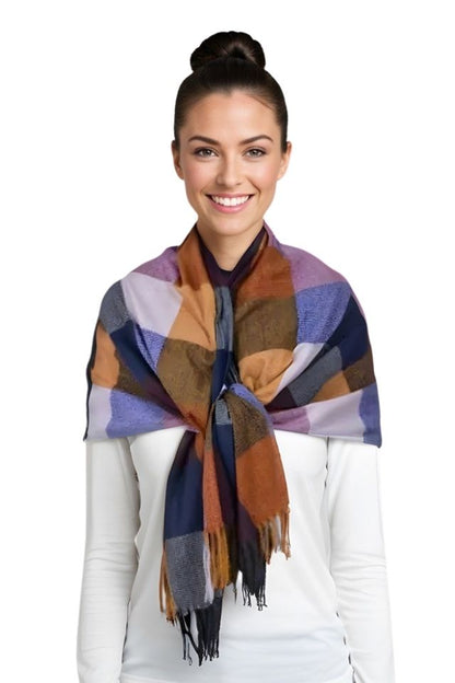 Fular casmir P unisex 3 , Dacali, galben/maro