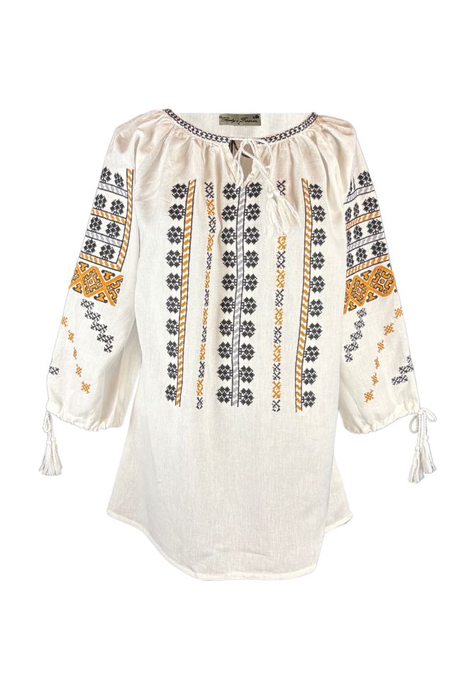 Bluza tip ie dama R25 alb/gri