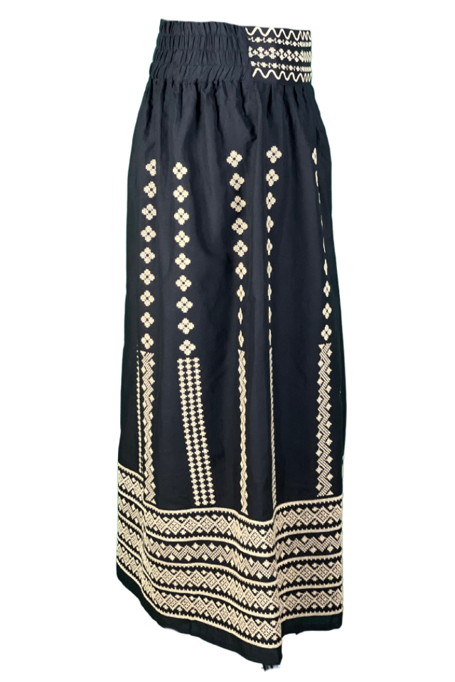 Fusta dama R24F, negru/bej