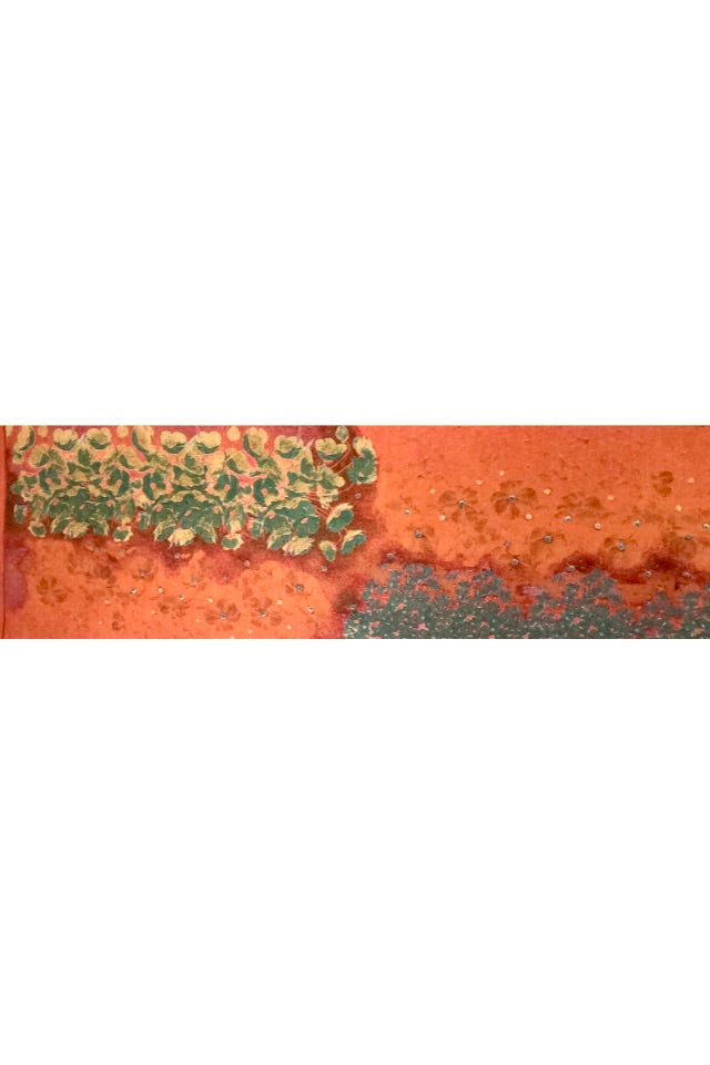 Fular dama lână de lux, galben/verde, 180x60cm