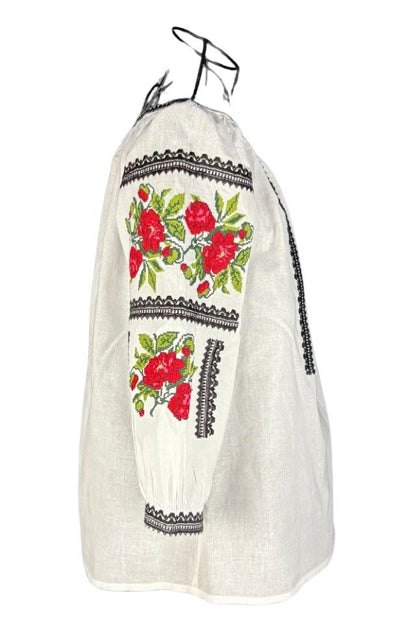 Bluza dama tip ie 257 alb/roz