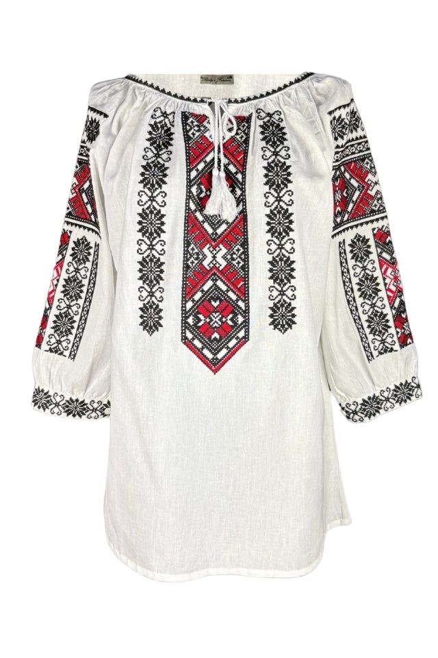 Bluza dama tip ie 257 alb crystal/negru