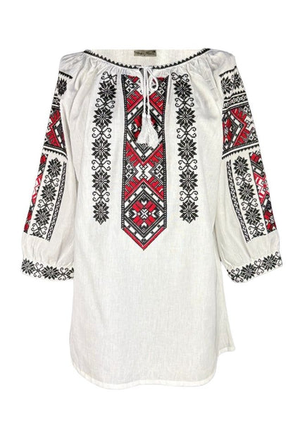 Bluza dama tip ie 257 alb crystal/negru