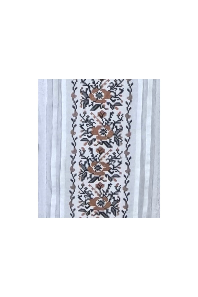 Bluza tip ie dama B23, alb neted/gri