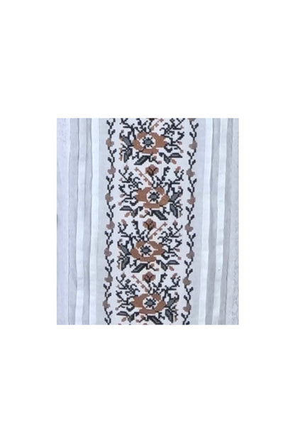 Bluza tip ie dama B23, alb neted/gri