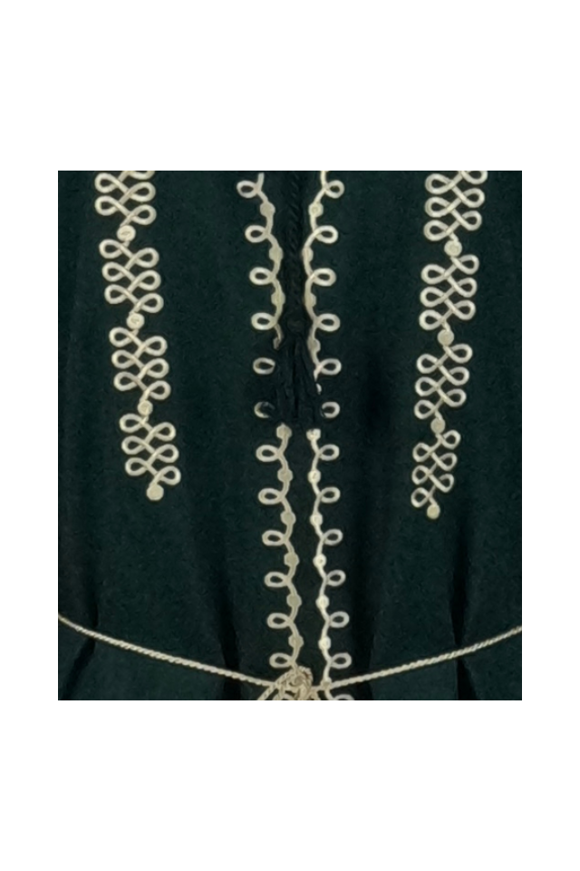 Rochie dama casual RDF, verde/auriu