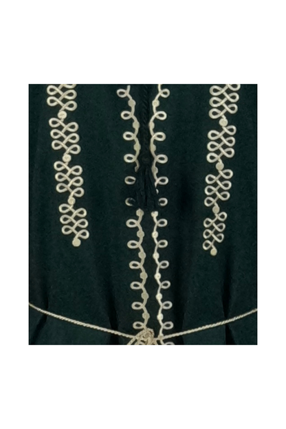 Rochie dama casual RDF, verde/auriu