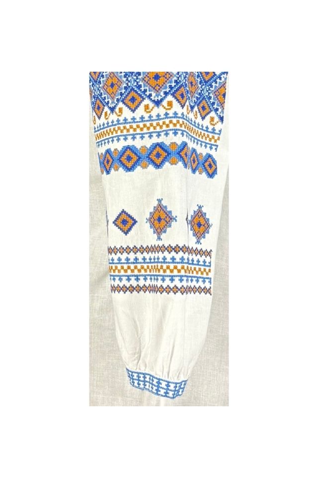 Bluza dama RA25 alb/albastru marin