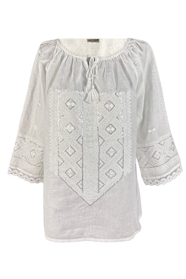 Bluza dama RA25 alb/argintiu