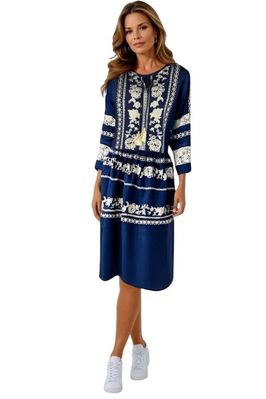 Rochie dama casual RL25 albastru