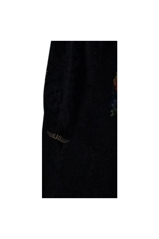 Rochie traditionala R24, negru/albastru