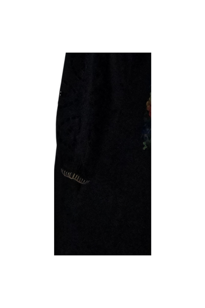 Rochie traditionala R24, negru/albastru