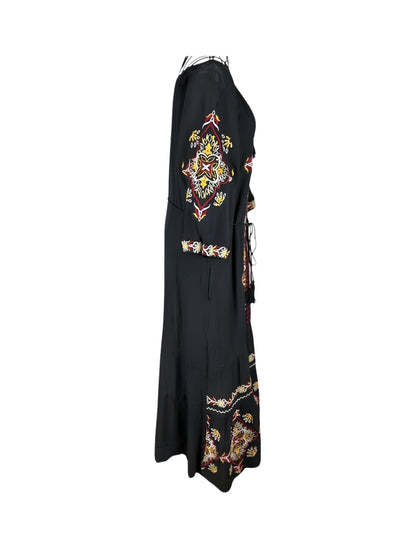 Rochie dama casual RL25 negru/galben