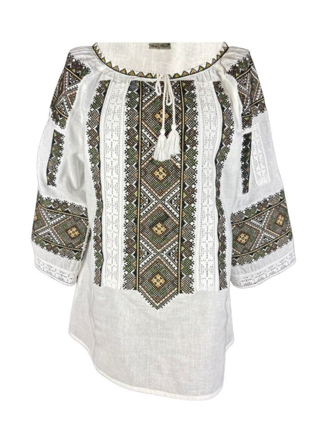 Bluza dama O25 alb/maro