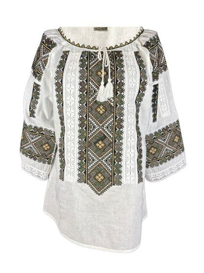 Bluza dama O25 alb/maro