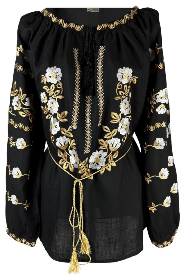 Bluza dama tip ie I26 negru/alb