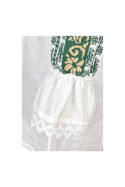 Bluza dama A26 alb/verde