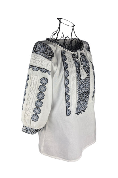 Bluza dama SE26F alb/gri