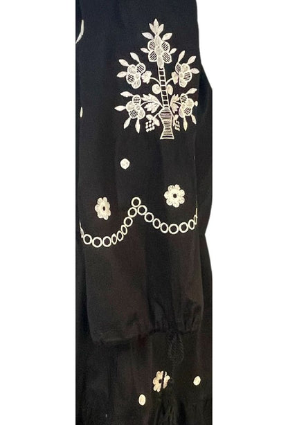 Rochie dama casual RD2, negru/alb