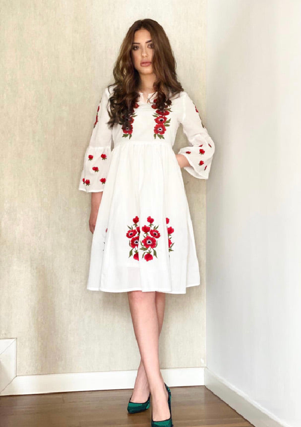 Rochie dama casual R11, alb