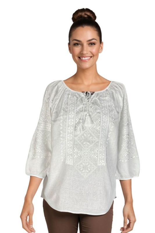 Bluza dama RFN 2 alb crystal
