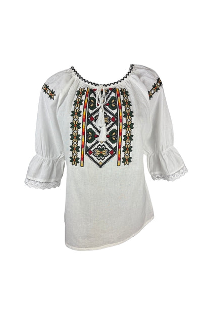 Bluza fete AU26CP alb/rosu