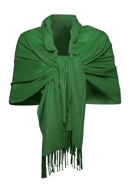 Esarfa tip sal din casmir, verde