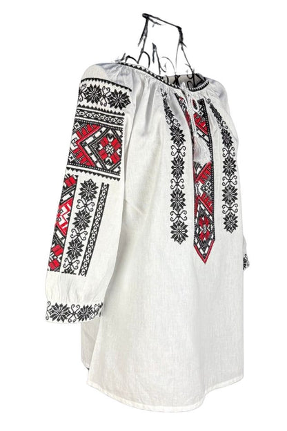 Bluza dama tip ie 257 alb crystal/negru