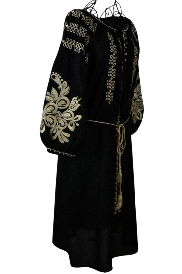 Rochie traditionala R24, negru darth vader