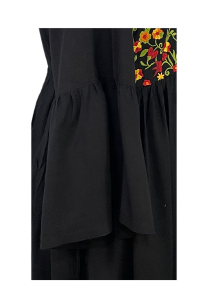 Rochie dama casual RD2, negru/portocaliu