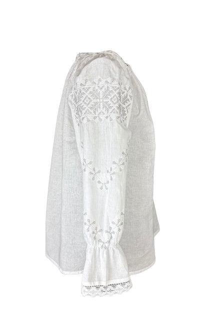 Bluza dama O25 alb/argintiu