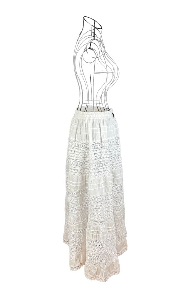 Fusta dama R24F alb crystal
