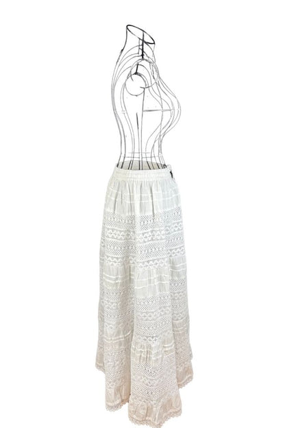 Fusta dama R24F alb crystal
