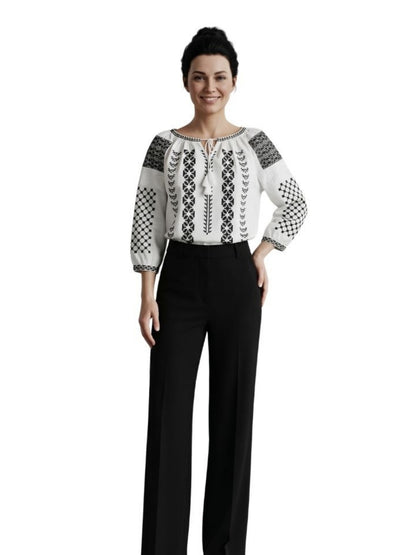 Bluza dama M26 alb/negru