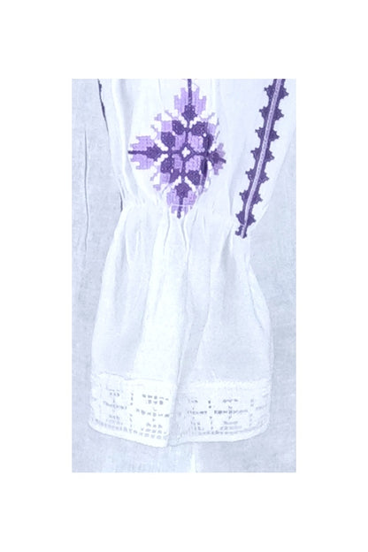 Bluza tip ie dama RDB2, alb/mov