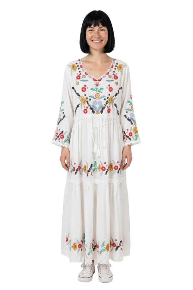 Rochie dama casual A26 alb