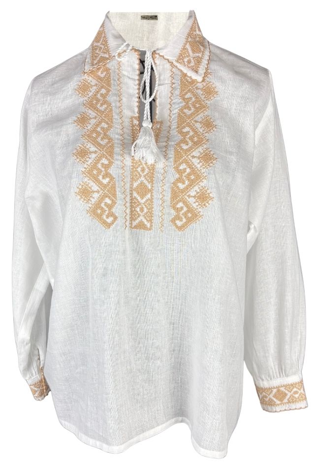 Bluza baieti CPB2 alb/bej