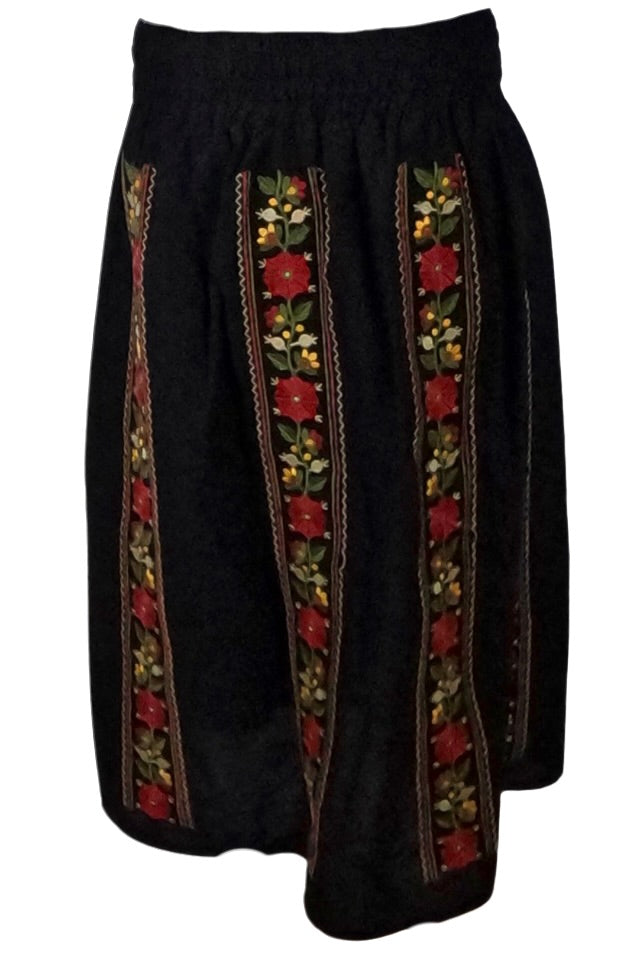 Fusta dama R24F, negru/rosu