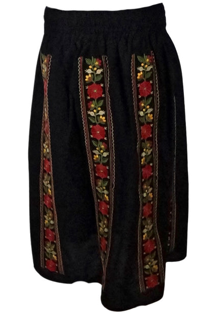 Fusta dama R24F, negru/rosu