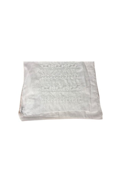 Marama traditionala MA alb crystal