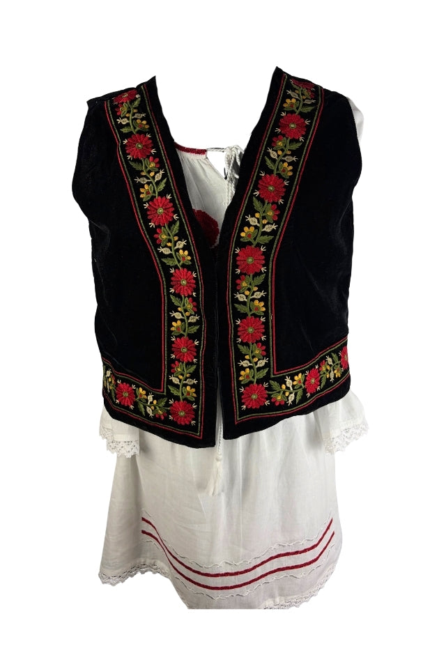 Vesta fete CPOF negru/verde