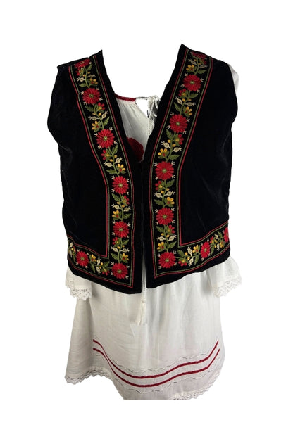 Vesta fete CPOF negru/verde