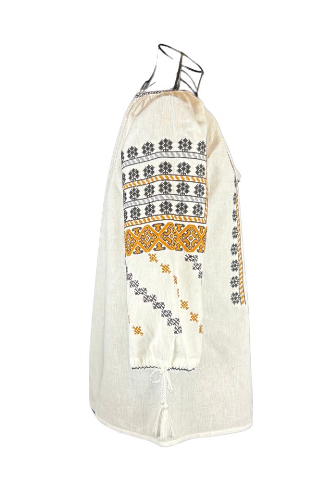 Bluza tip ie dama R25 alb/gri