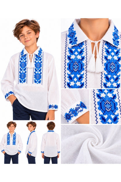 Ie baieti 26N alb/bleumarin