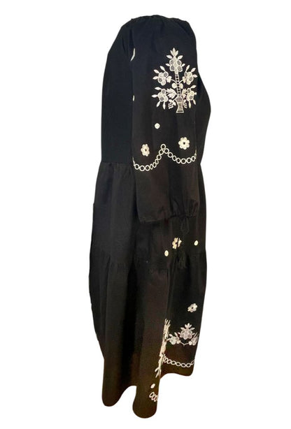 Rochie dama casual RD2, negru/alb
